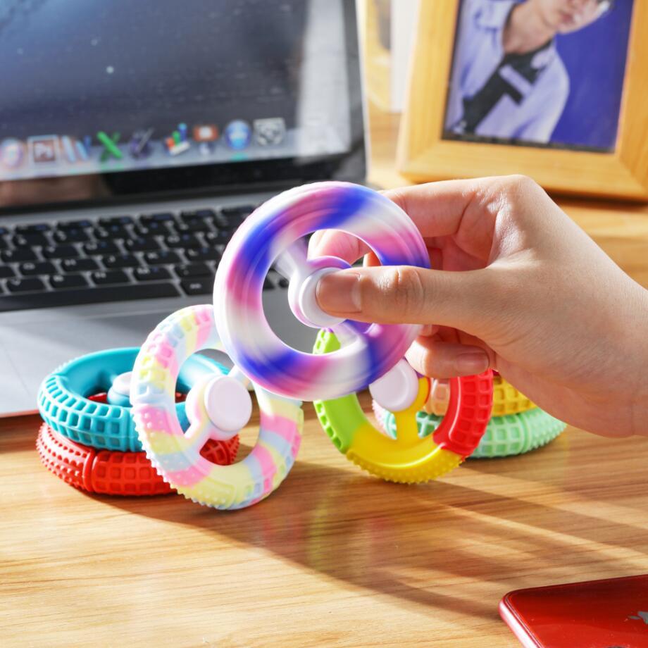 New Fidget Toys Hand Grip Squeeze Grab Snap Sensory Toys Stress Relief Reducer Fidgets Hand Spinner